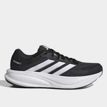 Imagem de Tênis Adidas Response 2 Masculino, Preto, Branco, 40