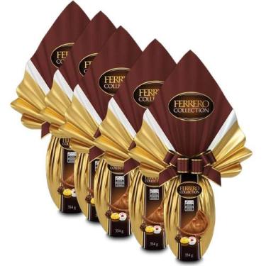 Imagem de Ovo De Páscoa Ferrero Rocher Collection Kit 5 Unidades 354G.