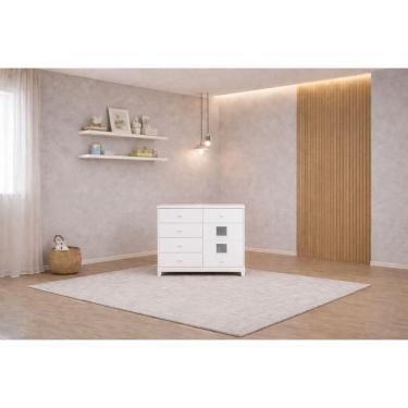 Imagem de Cômoda  Infantil  4 gavetas 1 Porta  Lunni - MobiBaby