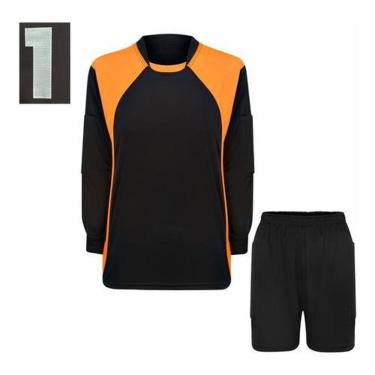 Imagem de Kit Camisa E Bermuda  Para Goleiro  Com Proteção Acolchoada-Unissex