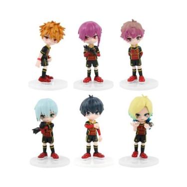 Imagem de Conjunto De Figuras Do Anime Blue Lock 6 Peças, Boneco Isagi Yoichi Ve