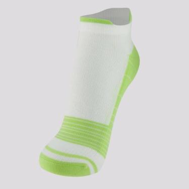 Imagem de Meia Olympikus Cano Curto Performance Branca e Verde, 39-44