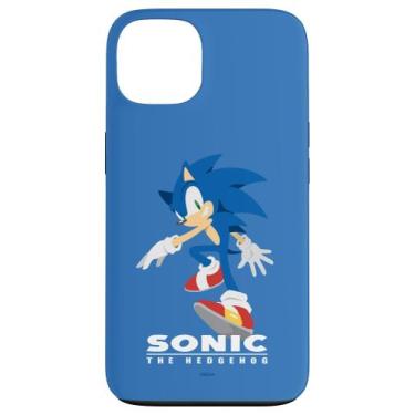 Imagem de Capa Protetora Azul Sonic The Hedgehog para iPhone 13