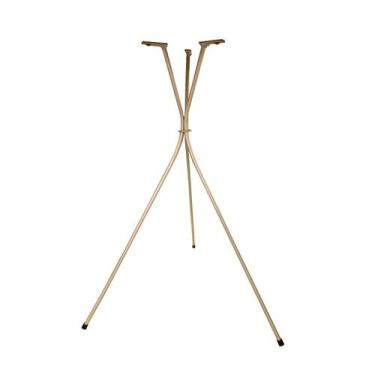 Imagem de Base Pé de Mesa 45cm Champagne Tripé Mesa Bistrô Lateral Decoração Min