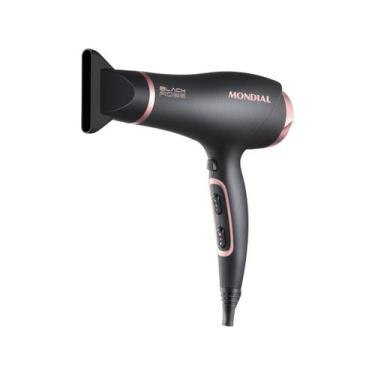 Imagem de Secador De Cabelos Mondial Preto/Golden Rose 2000W SC-37-BI Bivolt, Pr