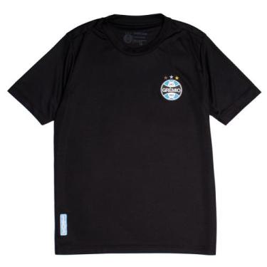 Imagem de Camiseta Infantil Betel Grêmio Escudo 1903 Preto, Preto, 12