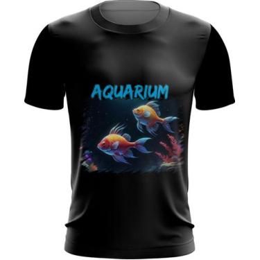 Imagem de Camiseta Dryfit Peixes no Aquário Translúcido Fish 1 - Kasubeck Store®