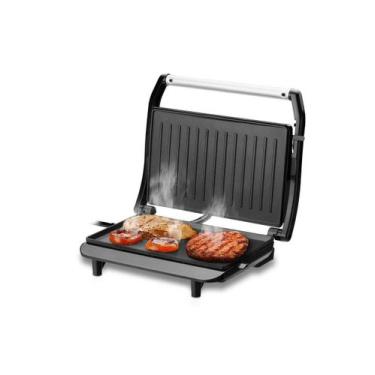 Imagem de Mini Grill Panini Multilaser com Acabamento Inox 850W