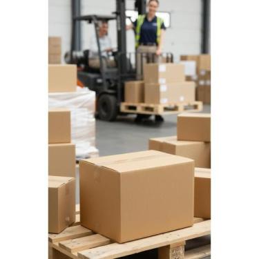 Imagem de 2x Caixas Papelão Mudança Grande 10un 50x30x40cm - Organize - Congratu