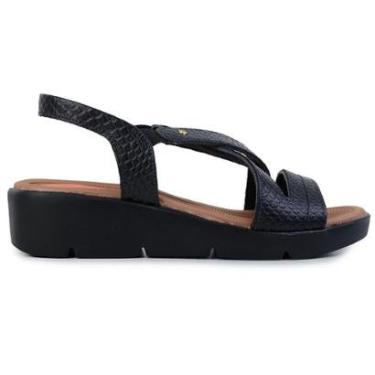 Imagem de Sandália Feminina Usaflex Plataforma Preta - AL43-Feminino