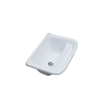 Imagem de Tanque Mármore Sintético Simples T001 60x50 Branco - Decoralita - DECO