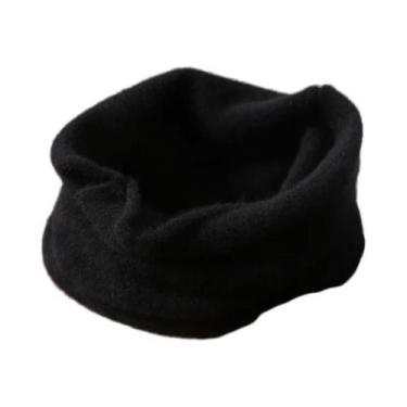 Imagem de Cachecol Feminino De Lã Macia E Quente, Gola Falsa De Cashmere, Aquece