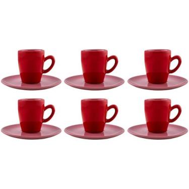 Imagem de Jogo de Xícaras de Café de Porcelana 75ml Oxford Complementos Espresso