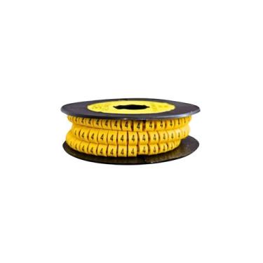 Imagem de Anilha Marcadores Indicadores 10 mm a 16 mm EC-4 Número 4 - 200 Un - S