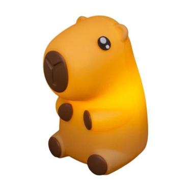 Imagem de Luminária 3D Capivara Kawaii Boy Bivolt Decoração Criativa - Desembrul