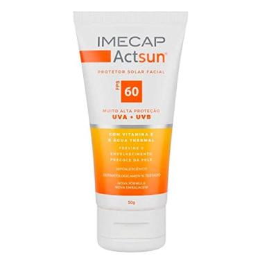 Imagem de Imecap Actsun FPS 60 50g - Protetor Solar Facial sem Cor com Ácido Hialurônico