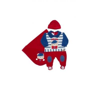 Imagem de Saída De Maternidade Ref 3333 - Soninho Infantil, P, Vermelho