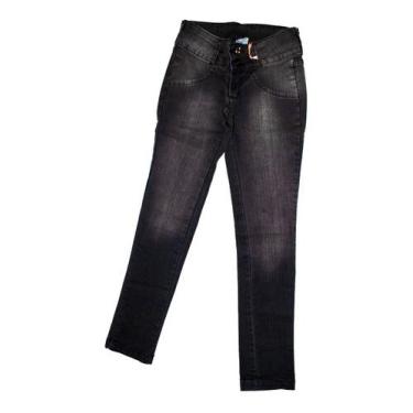 Imagem de Calça Jeans Infantil Menino Menina - anjo da mamãe, Azul, Turquesa, 4