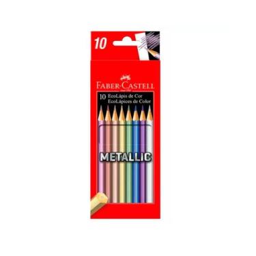 Imagem de EcoLápis de Cor Metallic 10 Cores Faber Castell - Faber-Castell