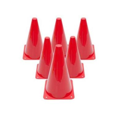 Imagem de Kit Com 6 Cones Para Treinamento Vermelho - Kagiva