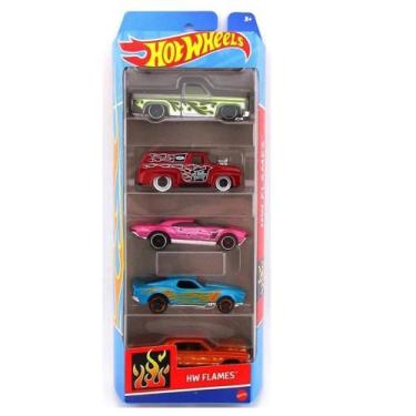 Imagem de Mattel Hot Wheels Hw Flames Pack com 5 Carrinhos