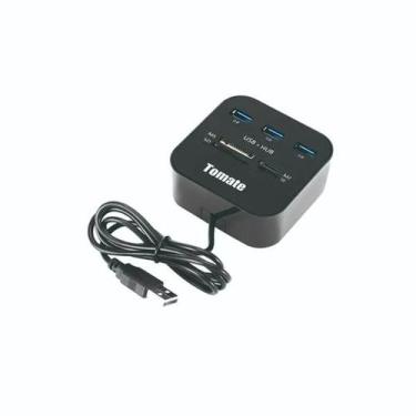 Imagem de Hub USB 2.0 com Leitor de Cartão MST-008 TOMATE
