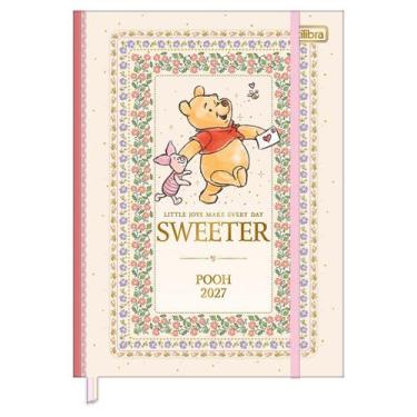 Imagem de Agenda costurada 2027 M7 Pooh 176 folhas Tilibra Cor:Sweeter, Sweeter