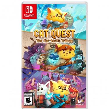 Imagem de Jogo Maximum Games Cat Quest: The Fur-tastic Trilogy Nintendo Switch 3 Jogos em 1 Branco