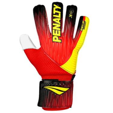 Imagem de Luva de Goleiro Penalty Juvenil Delta Training, Vermelho, Preto, 7