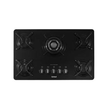 Imagem de Cooktop à Gás Consul 5 Bocas Quadrichama Bivolt Preto CDD75AEUNA -  Bivolt