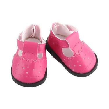Imagem de Mini Sapatos De Couro Para Bonecas 5.5cm Para BJD 1/6 E Bonecas Americ