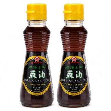Imagem de Puro Óleo De Gergelim Japonês Kadoya 163ml (Kit com 2)