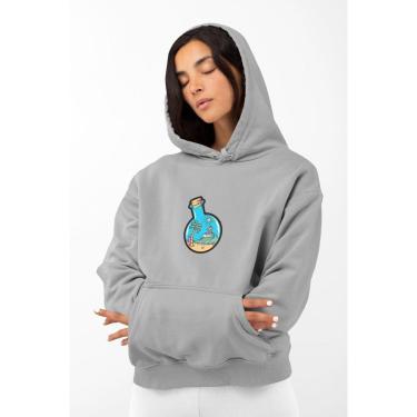 Imagem de Moletom Feminino GinTropical Praia em algodão com capuz-Feminino