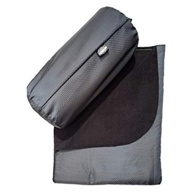 Imagem de Savior Survival Gear - Cobertor de lã impermeável à prova de vento ao ar livre - portátil, leve - estádio, piquenique, caminhadas, cobertor de viagem dobrável, cinza