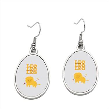 Imagem de Brinco Leão 1 – Brincos pendentes para meninas – Presente de festa de aniversário dos namorados, Metal, Sem pedras preciosas