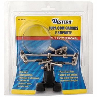 Imagem de Lupa diâmetro de 75 mm com garra e suporte - 9050L - Western