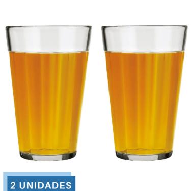 Imagem de Jogo 2 Copo Americano Long Drink 450ml Vidro Cerveja Nadir