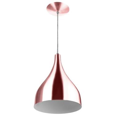 Imagem de Lustre Pd Gota Pequena Alumínio 21cm Soquete E-27 Gold Rose