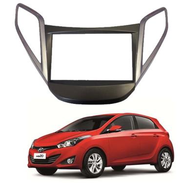 Imagem de Moldura De Painel Para Cd Dvd 2 Din Hyundai Hb20 