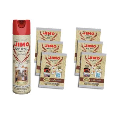 Imagem de Kit 1 Anti Traça Jimo 300ml + 6 Cartelas Anti Traça Jimo