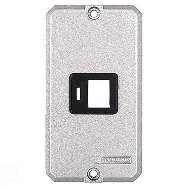 Imagem de Tampa para condulete 1/2" e 3/4" com 1  posto com suporte para RJ Tramontina