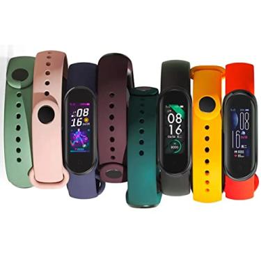 Imagem de Pulseira para Mi Band 5 Xiaomi kit com 8 unidades Cores Oficiais