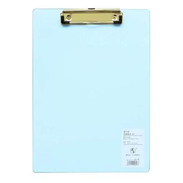 Imagem de Wemay Prancheta de plástico A4 Bloco de escrita com prancheta de perfil com orifício para pendurar para escritório da escola de alunos