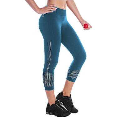 Calça Legging Leg Corsário Fitness Moda Academia Suplex Ginástica