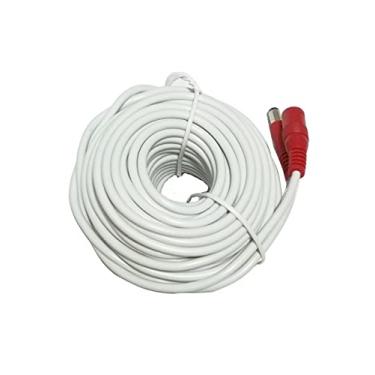 Imagem de Cabo de extensão de alimentação universal de 15 m 12 V CC 2,1 mm x 5,5 mm plugue cabos de extensão de alimentação compatíveis com adaptador de alimentação de 12 V para câmera de segurança doméstica, câmera IP DVR NVR 15 m branco