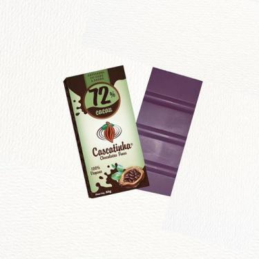 Imagem de Chocolate Barra 72% Cacau 25G Adoçado Com Açúcar Demerara Orgânico. -