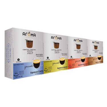 Imagem de 100 Cápsulas Para Nespresso - Degustação Café - Cápsula Aroma
