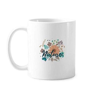 Imagem de Caneca de pintura de flor de sol cerâmica xícara de porcelana de café louça