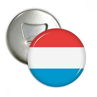 Imagem de Bandeira nacional do Luxemburgo Europa abridor de garrafas ímã de geladeira emblema multifuncional