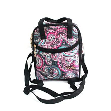 Imagem de Bolsa Nécessaire Térmica Grande Com Zíper e 2 Compartilhamento Isolados F-012 Cor: Preto